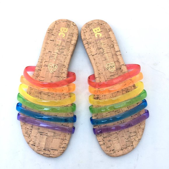 vegan rainbow sandals